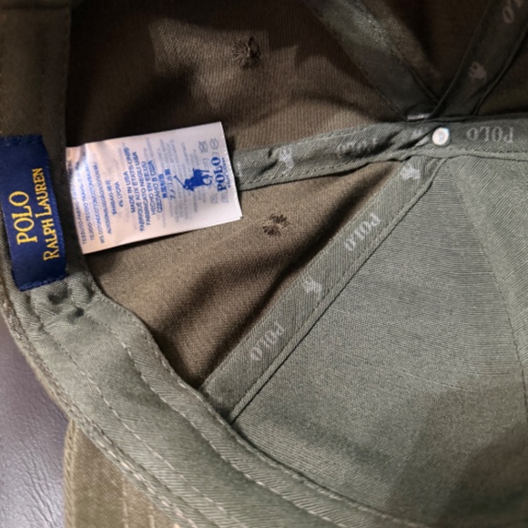 UNISEX POLO RALPH LAUREN CLASSIC TWILL GREEN BEAR SPORT CAP - Picture 3 of 4